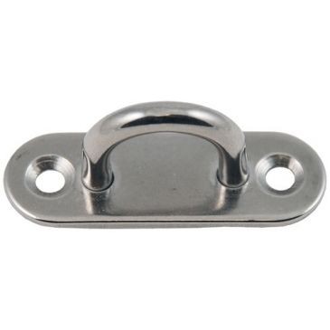 CHAPUIS Platine à oeil acier inoxydable 80x26mm Øfil 8mm 740kg uc2