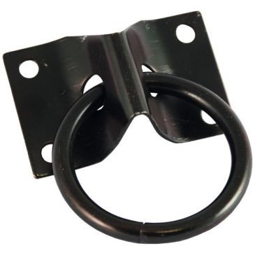 CHAPUIS Platine 70x45mm avec anneau acier zingué noir Ø7mm uc1