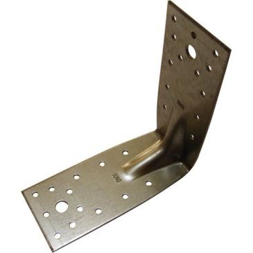 Afbat Équerre d'assemblage renforcée 105x105x90x2.5 zinguée