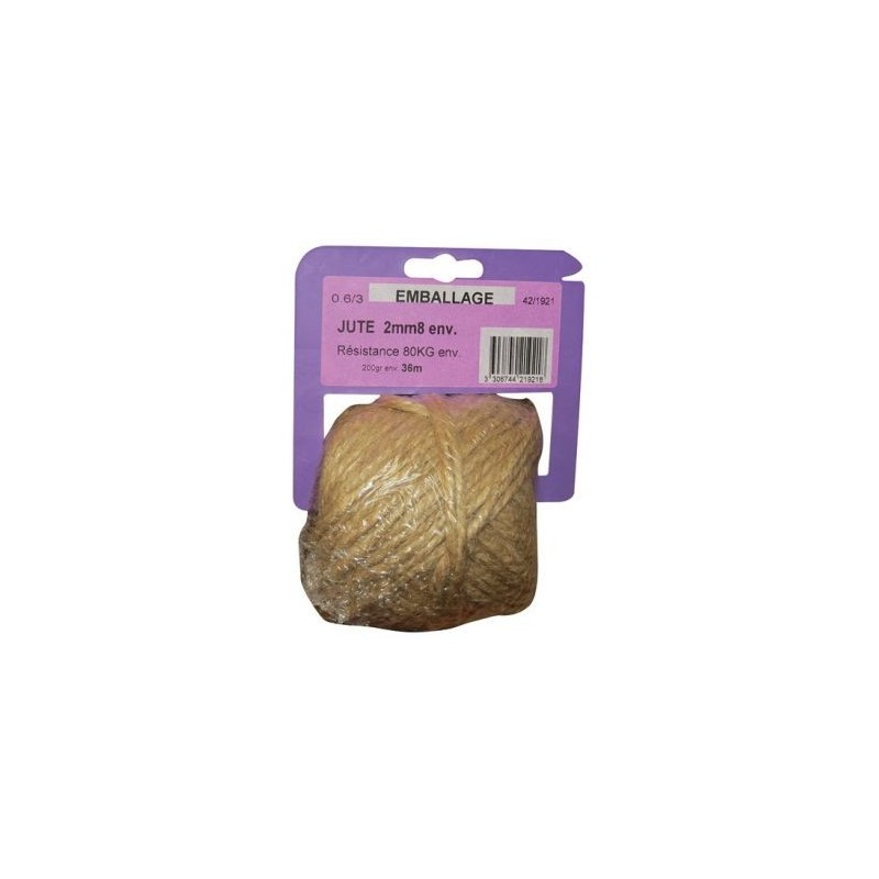 Inconnue Ficelle jute 0.6/3 x 200gr sur cavalier plastique