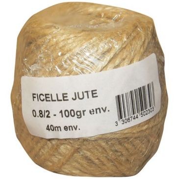 Inconnue Ficelle jute 0.8/2 x 100g sous film