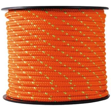 CHAPUIS Tresse polyest./polyamide orange/vert Ø3mm 200kg bob 25m
