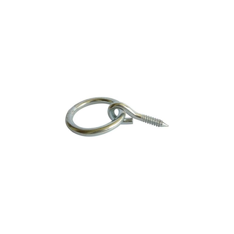 Afbat Anneau à visser fil 10 int.50 L50mm zingué blanc