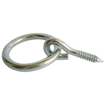 Afbat Anneau à visser fil 10 int.50 L50mm zingué blanc