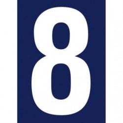 Novap Chiffre adhésif N° rue 8 sur carte - Image 3