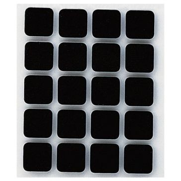 Inofix Anti-dérapant adhésif 17x17mm noir par 20 en blister