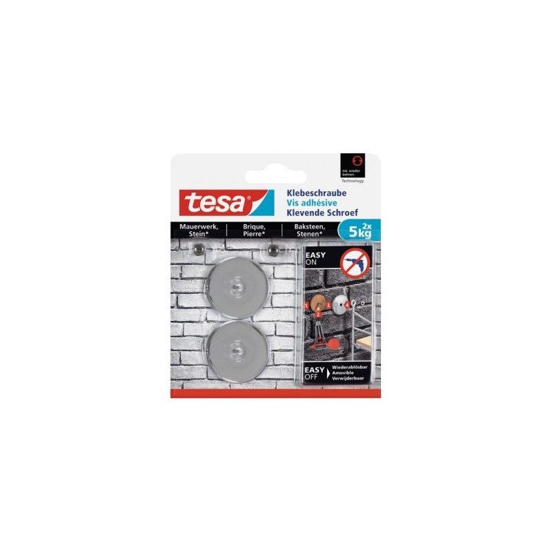 Tesa Vis adhésive ronde pour brique pierre 5kg