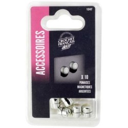 Punaise magnétique argent sachet x10