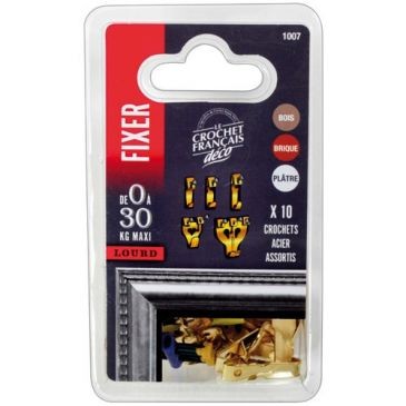 LE CROCHET FRANCAIS Crochet acier laiton ass. cte 10 1007