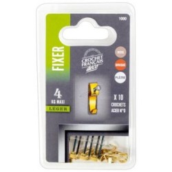 Crochet acier laiton n° 0 cte 10 1000