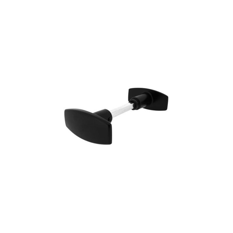 ALPERTEC Bouton double chantier aluminium noir