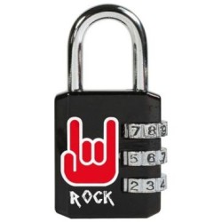 Cadenas 3 chiffres imprimé rock 30 mm