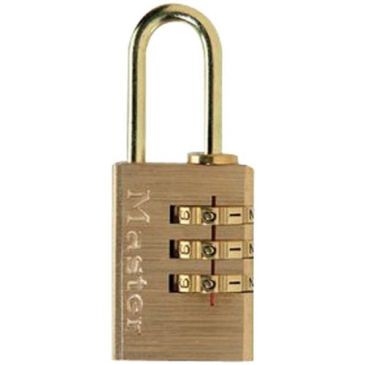 Master Lock Cadenas 3 chif.alu laitonné 20mm   bl
