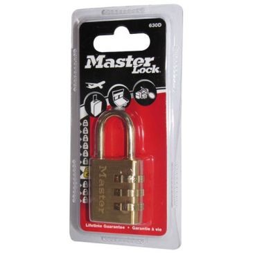 Master Lock Cadenas 3 chif.alu laitonné 30mm   bl