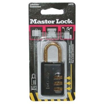 Master Lock Cadenas 3 chif.noir 30mm blister