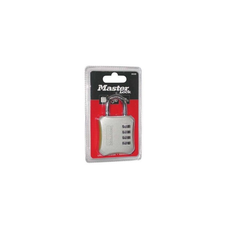 Master Lock Cadenas 4 chif.couleur 51mm    blister