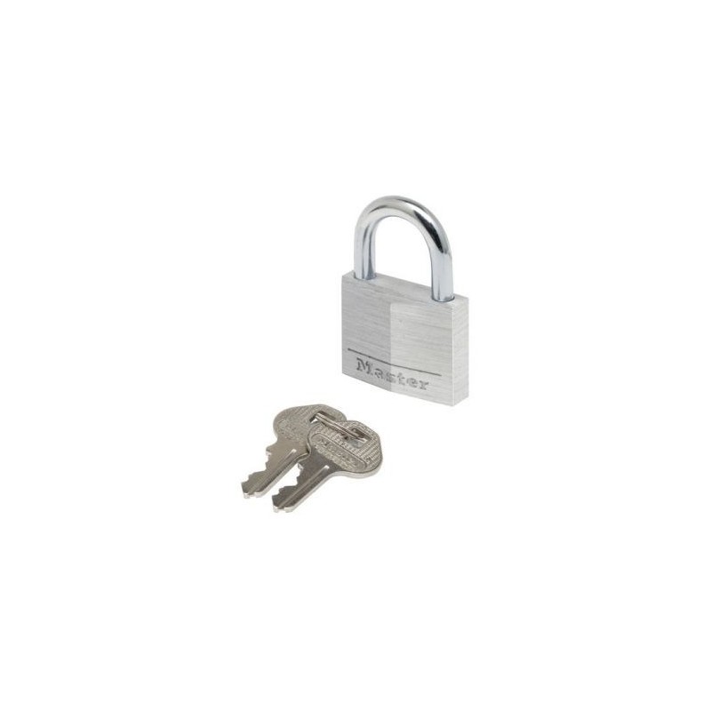Master Lock Cadenas alu 40mm brossé bl