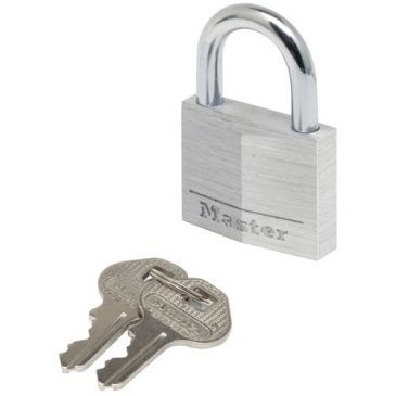 Master Lock Cadenas alu 40mm brossé bl