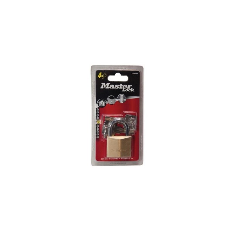 Master Lock Cadenas lait.hte sec.40mm 4 cl.
