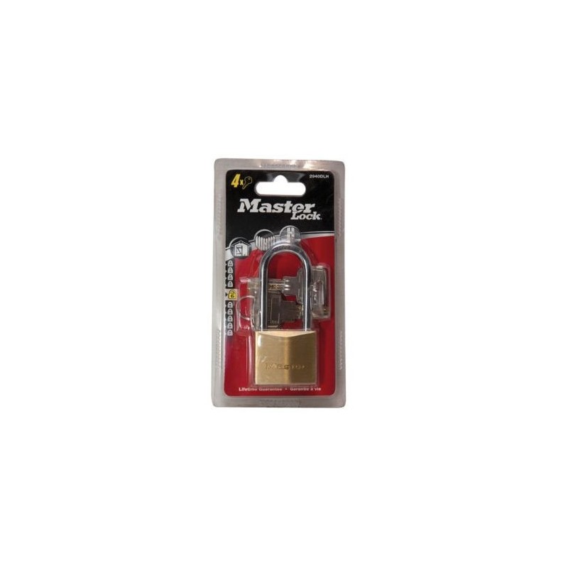 Master Lock Cadenas lait.hte sec.40mm 4 cl.anse 51
