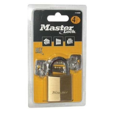 Master Lock Cadenas lait.hte sécurité 40mm anse hexa.bl