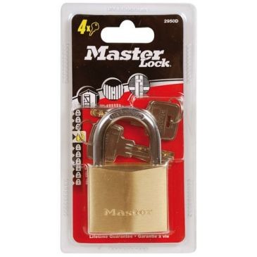 Master Lock Cadenas lait.hte sec.50mm 4 cl.