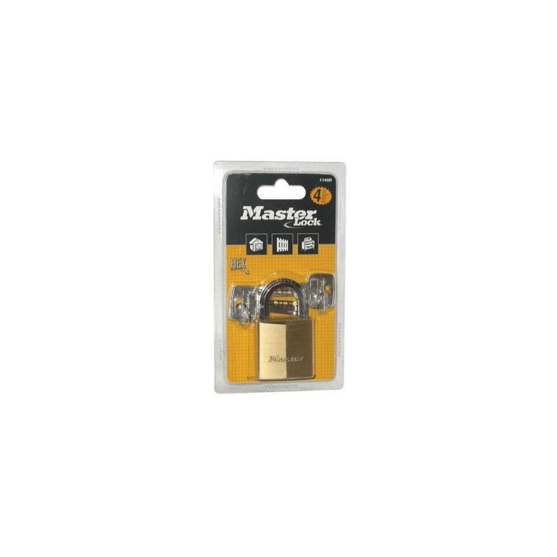 Master Lock Cadenas lait.hte sécurité 50mm anse hexa.bl