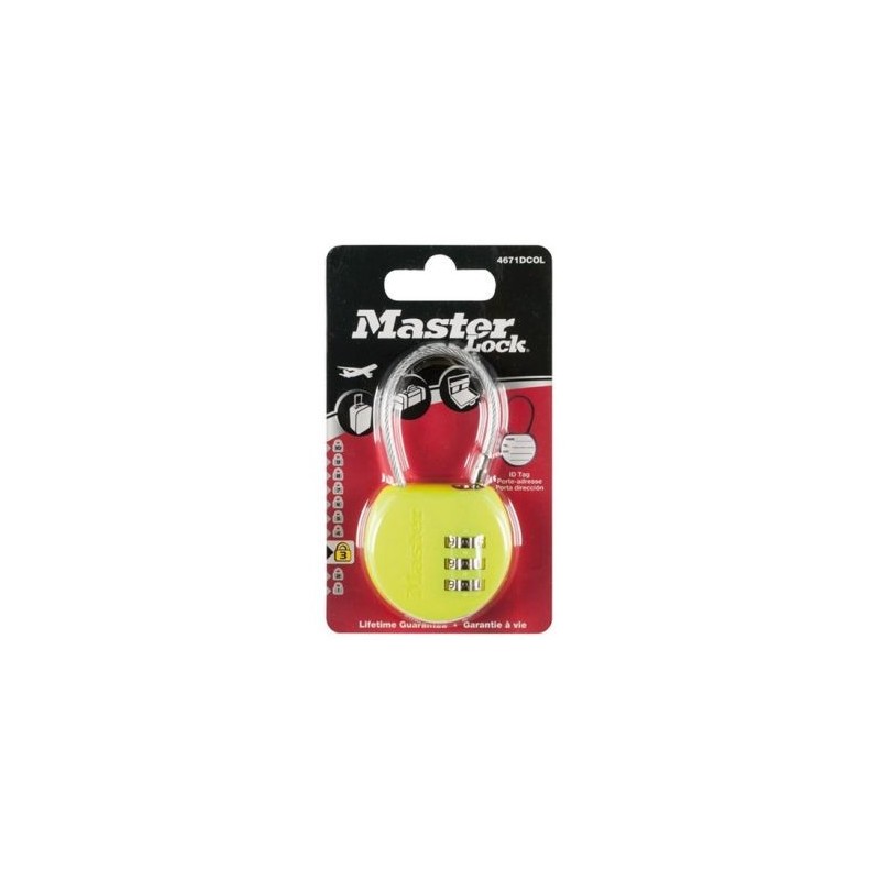Master Lock Cadenas porte-adresse 42mm