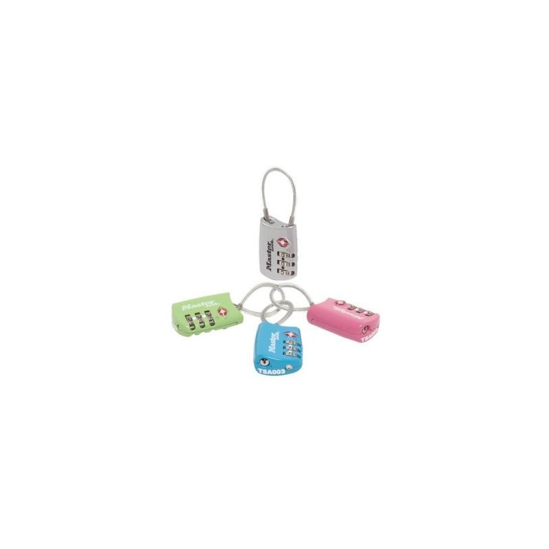 Master Lock Cadenas tsa 3 chiffres 30mm couleur bl