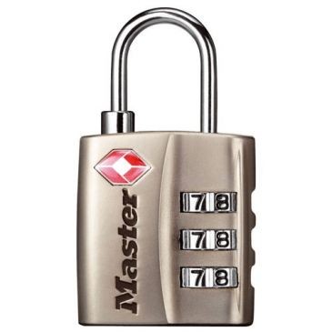 Master Lock Cadenas tsa 3 chiffres 30mm nickelé bl