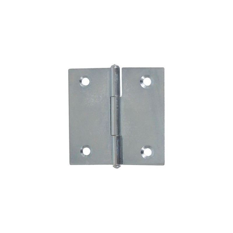 Afbat Charnière meuble carrées 40x40mm zingué blanc