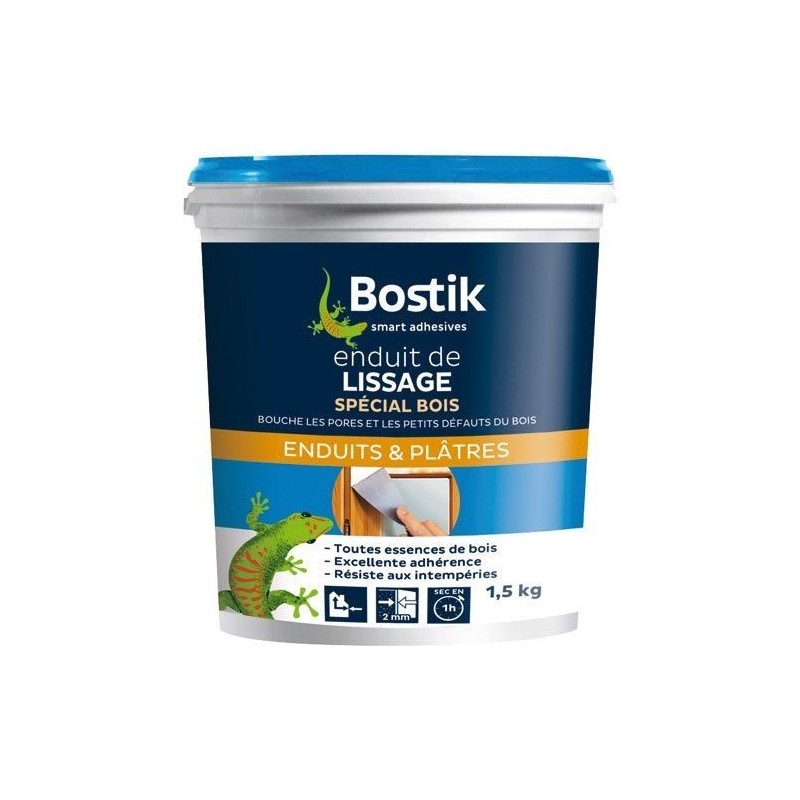 Bostik Enduit lissage spécial bois 1.5kg