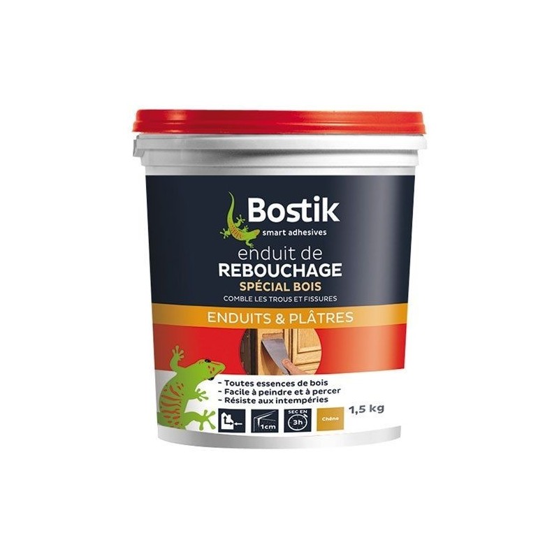 Bostik Enduit rebouchage bois pâte 1.5kg