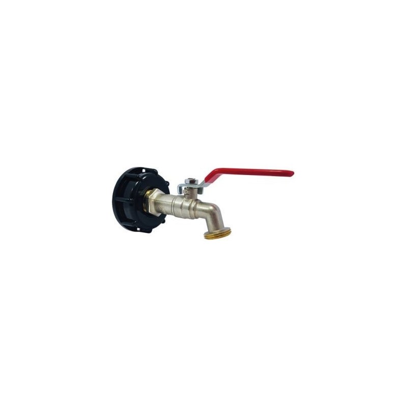 Boutte Adaptateur plastique cuve 1000L Ø60 robinet laito 1/4t 20x2