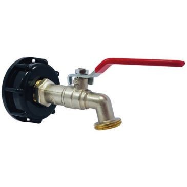 Boutte Adaptateur plastique cuve 1000L Ø60 robinet laito 1/4t 20x2
