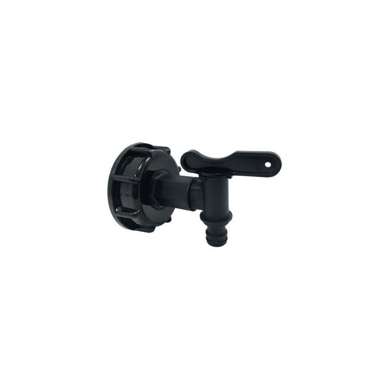Boutte Adaptateur plastique cuve 1000L Ø60 robinet plastique rapid