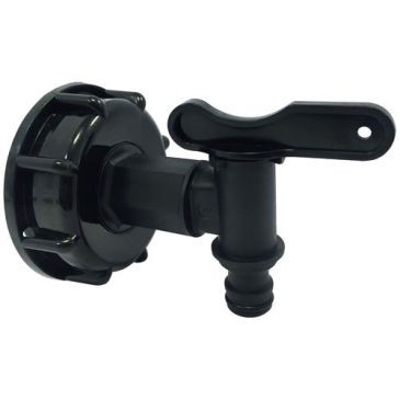 Boutte Adaptateur plastique cuve 1000L Ø60 robinet plastique rapid