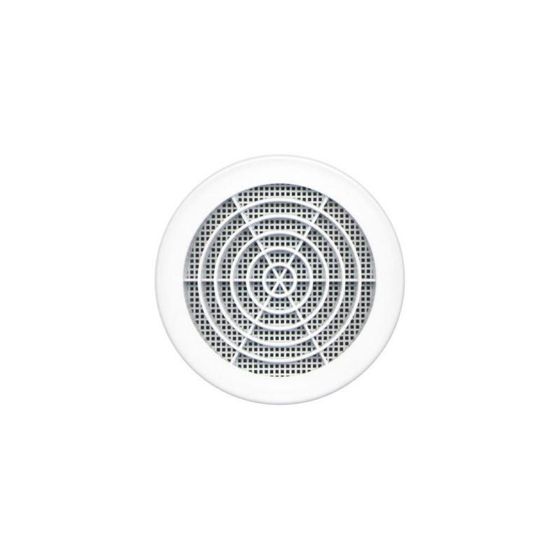 Autogyre Grille concentrique à clipser ronde d.125/140mm blanc 39cm²