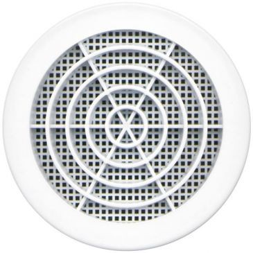 Autogyre Grille fixe ronde clipser + moustiquaire Ø100/110mm blanc
