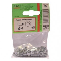 Vynex Ecrou 6 pans d. 4mm  az x56 en sachet - Image 3