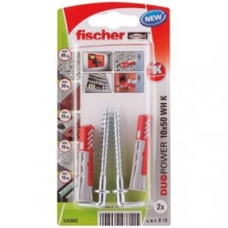 Fischer Cheville duopower 10x50 avec crochet blister de 2 - Image 3