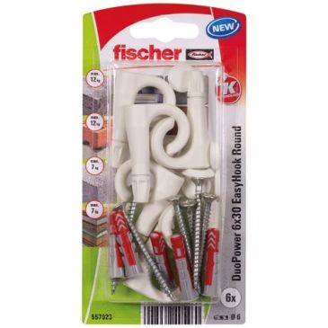 Fischer Duopower 6x30 easy hook rond /6 k nv