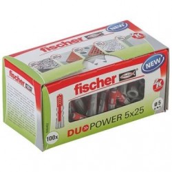 FISCHER FIXATION Chevilles Duopower 5x25 x100 pièces - Image 5