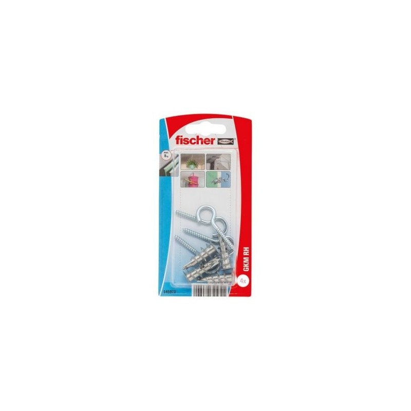 Fischer Cheville autoperce metal gkm av.crochet blister de 4