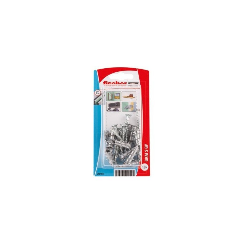 Fischer Cheville autoperce metal gkm sf blister de 10.