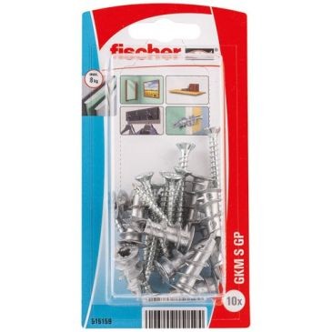 Fischer Cheville autoperce metal gkm sf blister de 10.