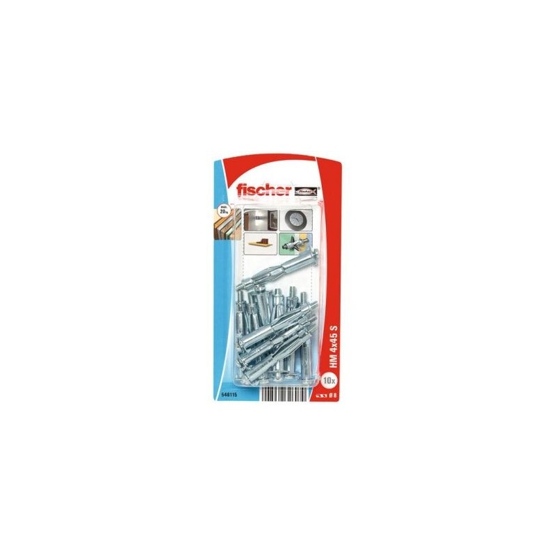 FISCHER FIXATION CHEVILLE CORPS CREUX HM4X45S/10K NV-10 BL