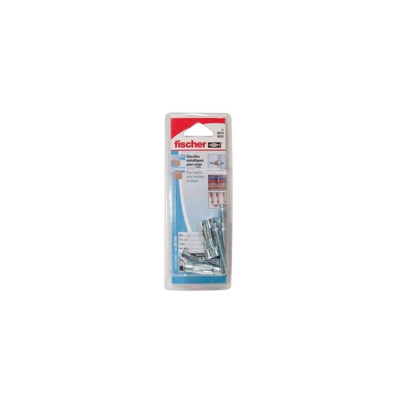 FISCHER FIXATION Cheville métal HM-S 4x32 /25b sans vis sachet
