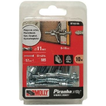 Molly Cheville metallique a expansion molly 5x50mm + vis m5 x10