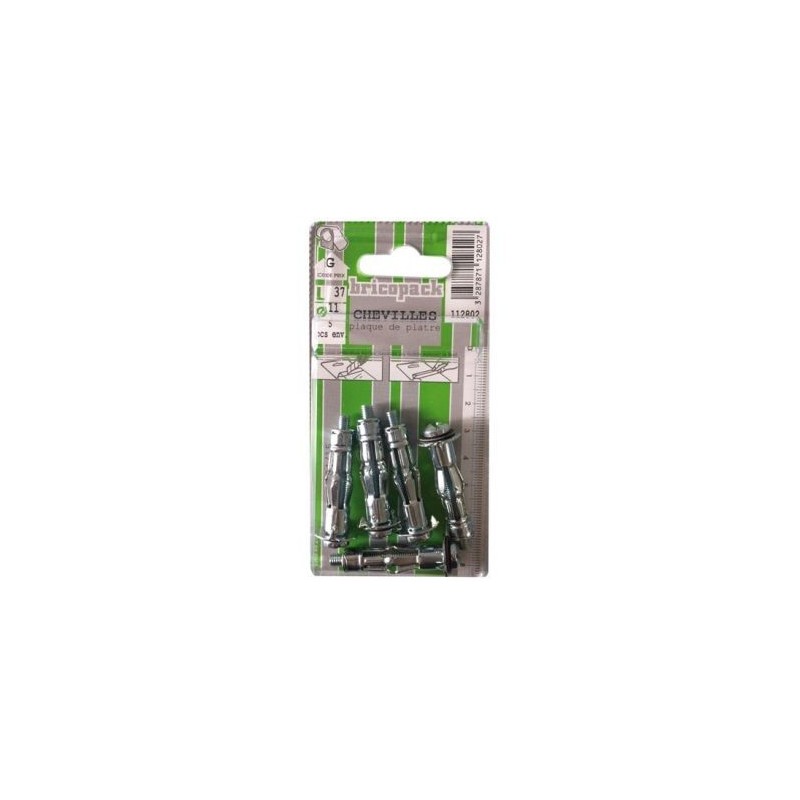 Bricopack Cheville métal  tcb 5x40 5pcs blister